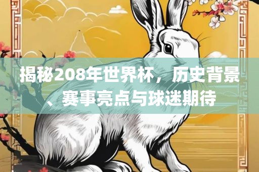 揭秘208年世界杯，历史背景、赛事亮点与球迷期待