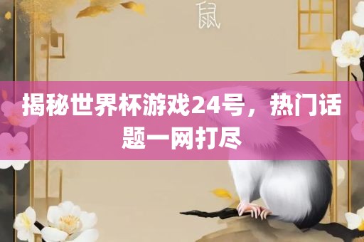 揭秘世界杯游戏24号，热门话题一网打尽