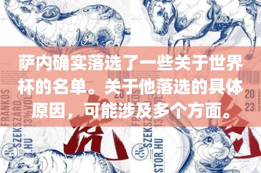 萨内确实落选了一些关于世界杯的名单。关于他落选的具体原因，可能涉及多个方面。洛阳市法福文化传播有限公司