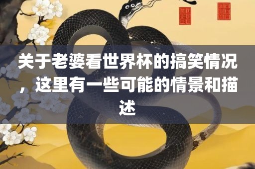 关于老婆看世界杯的搞笑情况，这里有一些可能的情景洛阳市法福文化传播有限公司和描述