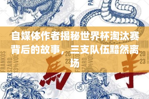 自媒体作者揭秘世界杯淘汰赛背后的故事，三支队伍黯然离场