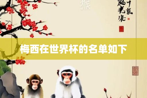 梅西在世界杯的名单如下