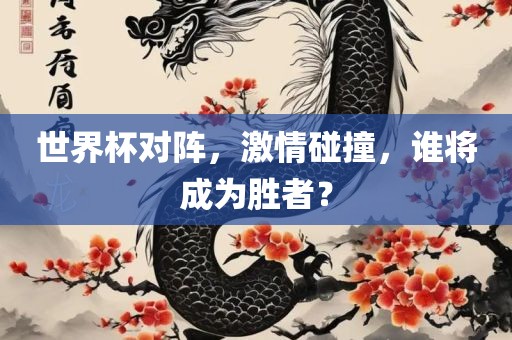 世界杯对阵，激情碰撞，谁将成为胜者？