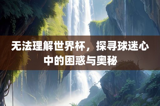 无法理解世界杯，探寻球迷心中的困惑与奥秘洛阳市法福文化传播有限公司