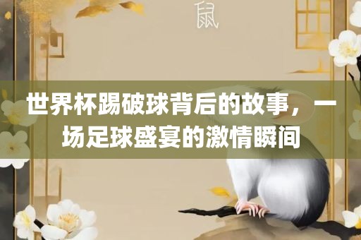 世界杯踢破球背后的故事，一场足球盛宴的激情瞬间