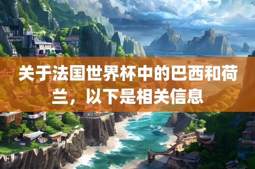 关于法国世界杯中的巴西和荷兰，以下是相关信息
