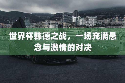 世界杯韩德之战，一场充满悬念与激情的对决洛阳市法福文化传播有限公司
