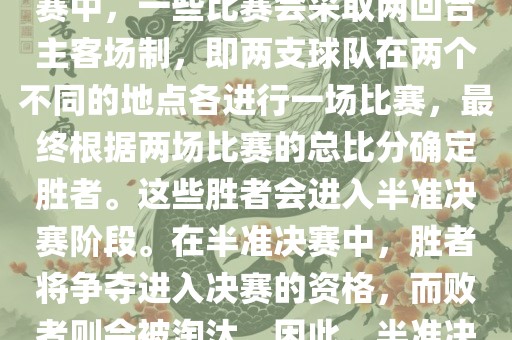 世界杯半准决赛是指世界杯两回合制决出的胜者进入决赛的赛事。具体来说，在世界杯比赛中，一些比赛会采取两回合主客场制，即两支球队在两个不同的地点各进行一场比赛，最终根据两场比赛的总比分确定胜者。这些胜者会进入半准决赛阶段。在半准决赛中，胜者将争夺进入决赛的资格，而败者则会被淘汰。因此，半准决赛是世界杯比赛中的重要阶段之一，只有表现出色的球队才能晋级这个阶段。洛阳市法福文化传播有限公司
