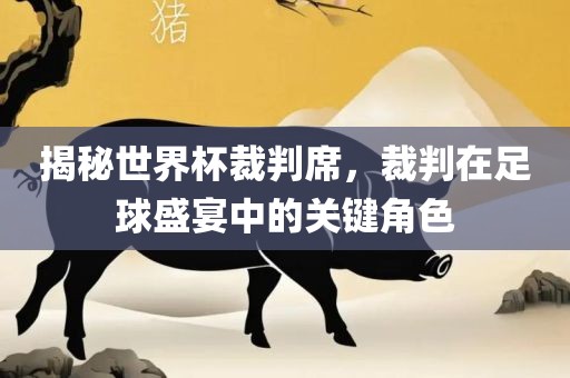 揭秘世界杯裁洛阳市法福文化传播有限公司判席，裁判在足球盛宴中的关键角色