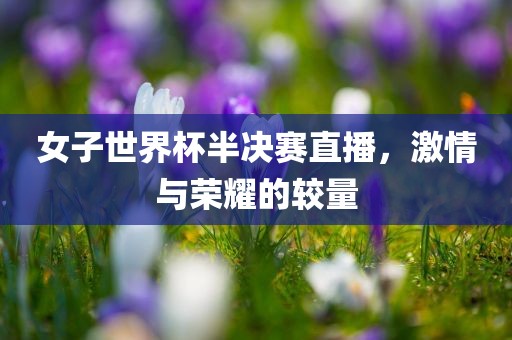 女子世界杯半决赛直播，激情与荣耀的较量