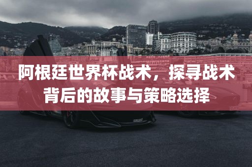 阿根廷世界杯战术，探寻战术背后的故事与策略选择洛阳市法福文化传播有限公司