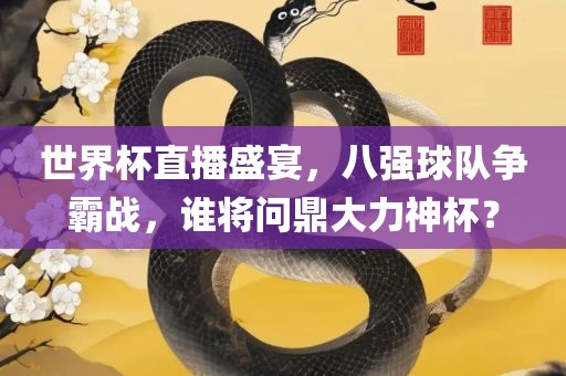 世界杯直播盛宴，八强球队争霸战，谁将问鼎大力神杯？洛阳市法福文化传播有限公司