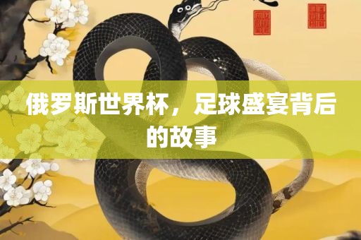 俄罗斯世界杯，足球盛宴背后的故事洛阳市法福文化传播有限公司