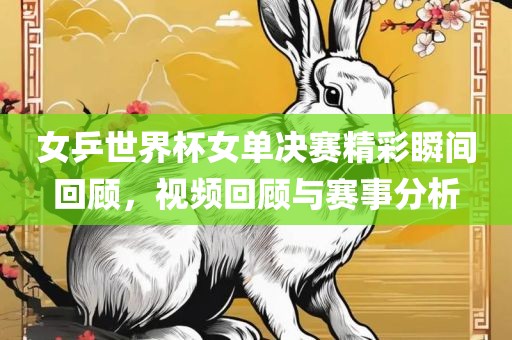 女乒世界杯女单决赛精彩瞬间回顾，视频回顾与赛事分析