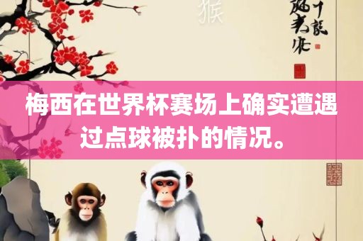 梅西在世界杯赛场上确实遭遇过点球被扑的情况。