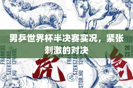 男乒世界杯半决赛实况，紧张刺激的对决洛阳市法福文化传播有限公司