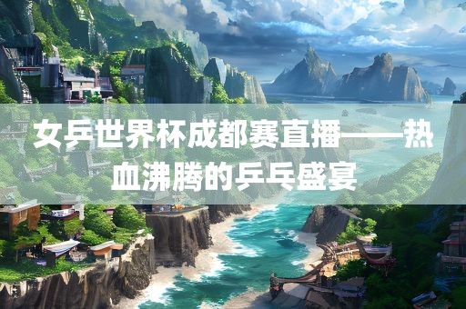 女乒世界杯成都赛直播——热血沸腾的乒乓盛宴洛阳市法福文化传播有限公司