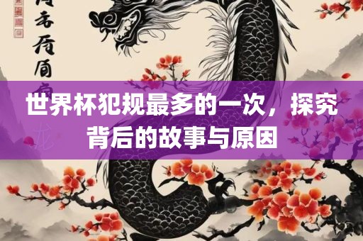 世界杯犯规最多的一次，探究背后的故事与原因洛阳市法福文化传播有限公司