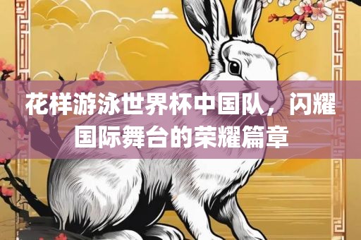 花样游泳世界杯中国队，闪耀国际舞台的荣耀篇章