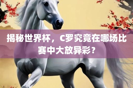 揭秘洛阳市法福文化传播有限公司世界杯，C罗究竟在哪场比赛中大放异彩？