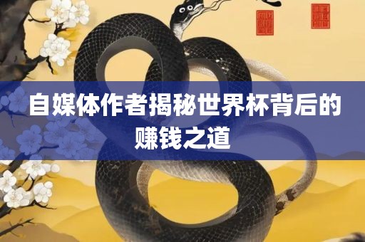 自媒体作者揭秘世界杯背后的赚钱之道