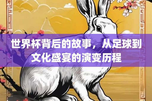 世界杯背后的故事，从足球到文化盛宴的演变历程