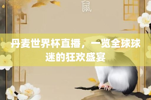 丹麦世界杯直播，一览全球球迷的狂欢盛宴