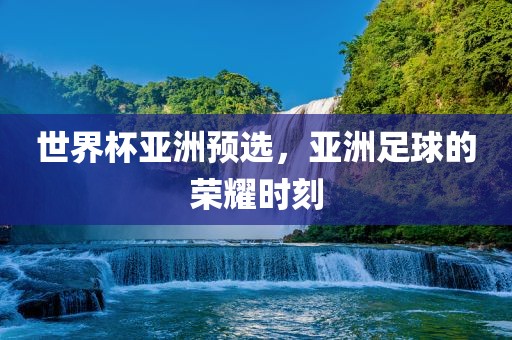 世界杯亚洲预选，亚洲足球的荣耀时刻