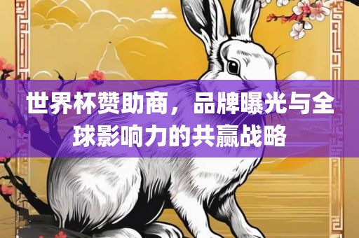 世界杯赞助商，品牌曝光与全球影响力的共赢战略