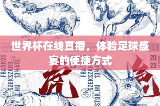 世界杯在线直播，体验足球盛宴的便捷方式