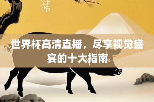 世界杯高清直播，尽享视觉盛宴的十大指南