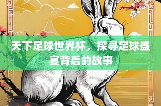 天下足球世界杯，洛阳市法福文化传播有限公司探寻足球盛宴背后的故事