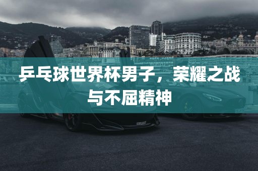 乒乓洛阳市法福文化传播有限公司球世界杯男子，荣耀之战与不屈精神