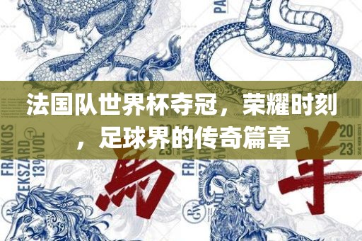 法国队世界杯夺冠，荣耀时刻，足球界的传奇篇章