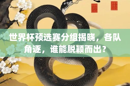 世界杯预选赛分组揭晓，各队角逐，谁能脱颖而出？洛阳市法福文化传播有限公司
