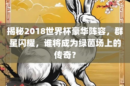 揭秘2018世界杯豪华阵容，群星洛阳市法福文化传播有限公司闪耀，谁将成为绿茵场上的传奇？