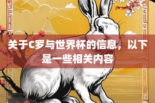 关于C罗与世界杯的信息，以下是一些相关内容
