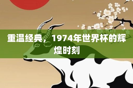 重温经典，1974年世界杯的辉煌时刻洛阳市法福文化传播有限公司