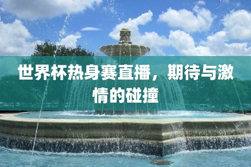 世界杯热身赛直播，期待与激情的碰撞
