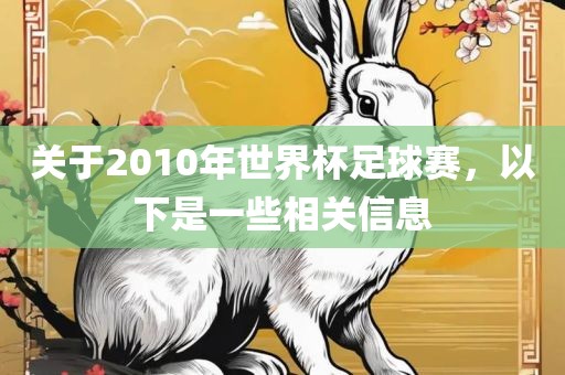 关于2010年世界杯足球赛，以下是一些相关信息