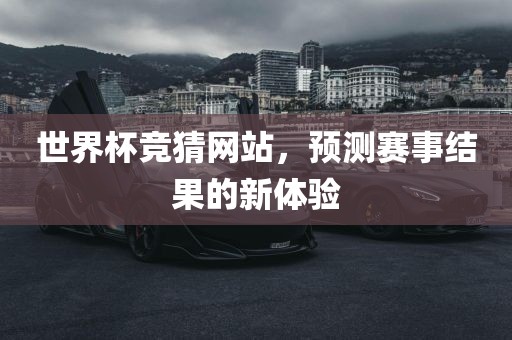 世界杯竞猜网站，预测赛事结果的新体验洛阳市法福文化传播有限公司