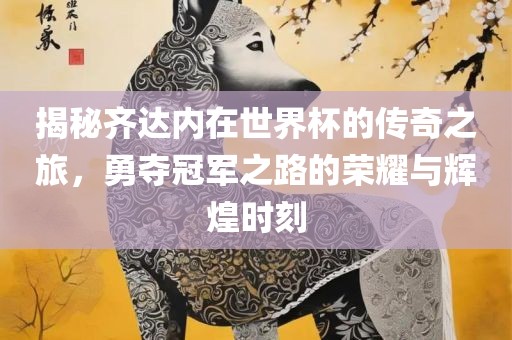 揭秘齐达内在世界杯的传奇之旅，勇夺冠军之路的荣耀与辉煌时刻