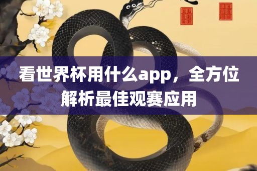 看世界杯用什么app，全方位解析最佳观赛应用洛阳市法福文化传播有限公司