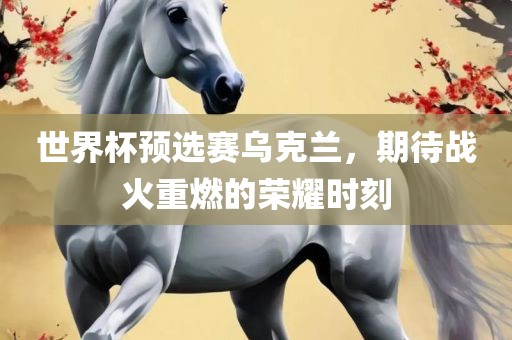 世界杯预选赛乌克兰，期待战火重燃的荣耀时刻洛阳市法福文化传播有限公司