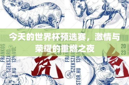 今天的世界杯预选赛，激情与荣耀的重燃之夜洛阳市法福文化传播有限公司