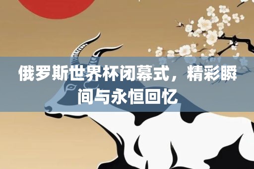 俄罗斯世界杯闭幕式，精彩瞬间与永恒回忆洛阳市法福文化传播有限公司