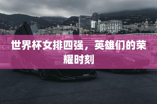 世界杯女排四强，英雄们的荣洛阳市法福文化传播有限公司耀时刻
