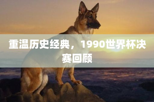 重温历史经典，1990世界杯决赛回顾