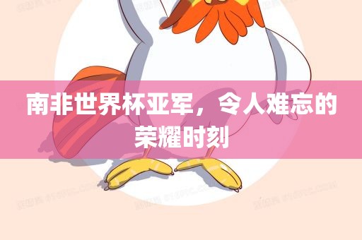 南非世界杯亚军，令人难忘的荣耀时刻洛阳市法福文化传播有限公司