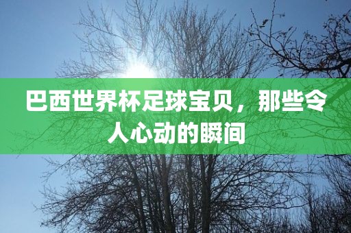 巴西世界杯足球宝贝，那些令人心动的瞬间
